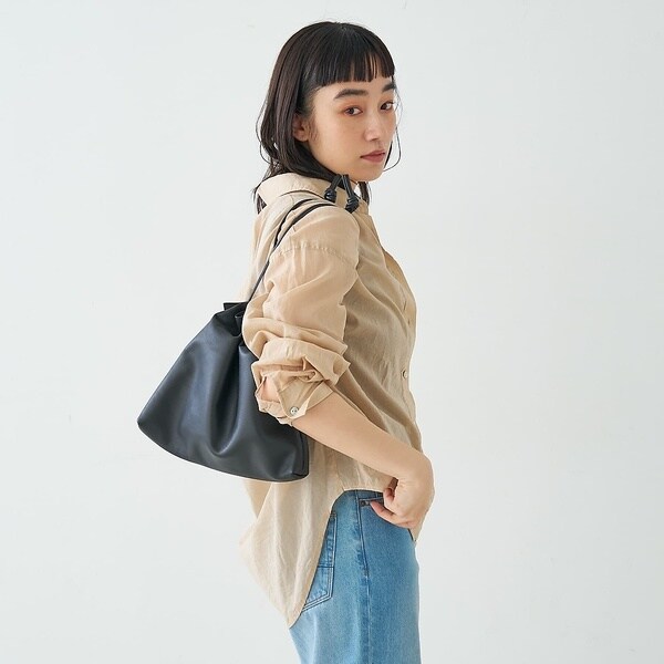 コレックス（collex）/レザーキンチャクポシェット ショルダーバッグの 