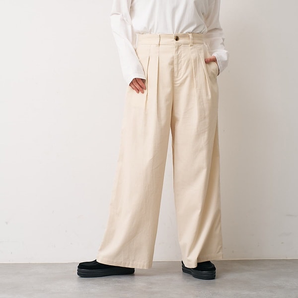 コレックス（collex）/コーデュロイWタックワイドパンツ