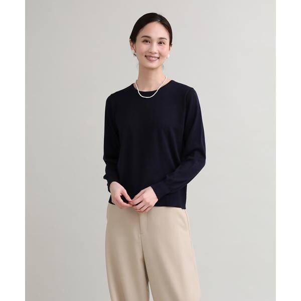 イッツインターナショナル（I．T．’S． international）/ベーシッククルーネックニット《HARMONY》