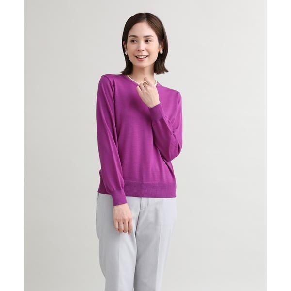 イッツインターナショナル（I．T．’S． international）/ベーシッククルーネックニット《HARMONY》