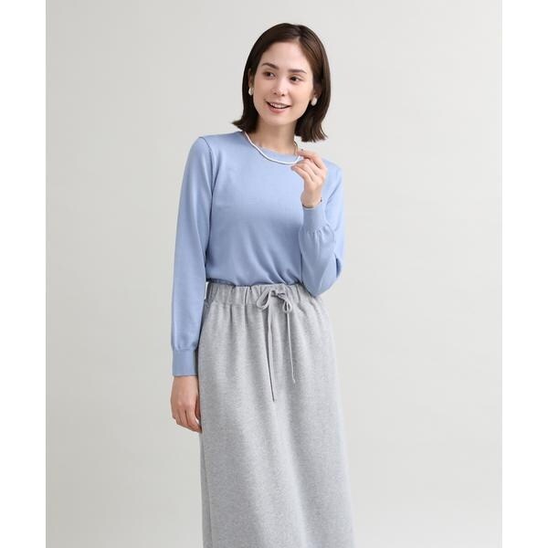 イッツインターナショナル（I．T．’S． international）/ベーシッククルーネックニット《HARMONY》