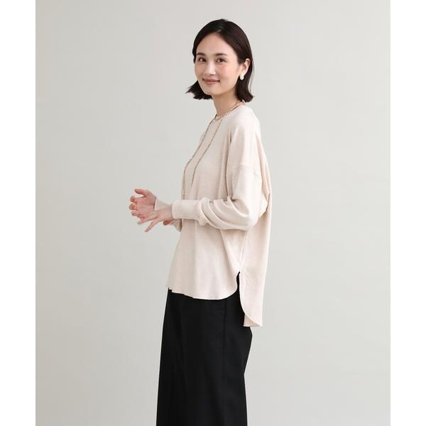 イッツインターナショナル（I．T．’S． international）/クルーネックニット《オーガニックエアーコットン》