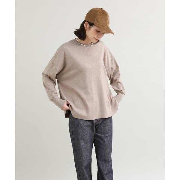 イッツインターナショナル（I．T．’S． international）/クルーネックニット《オーガニックエアーコットン》