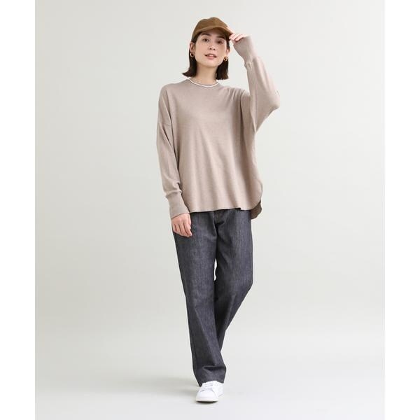 イッツインターナショナル（I．T．’S． international）/クルーネックニット《オーガニックエアーコットン》