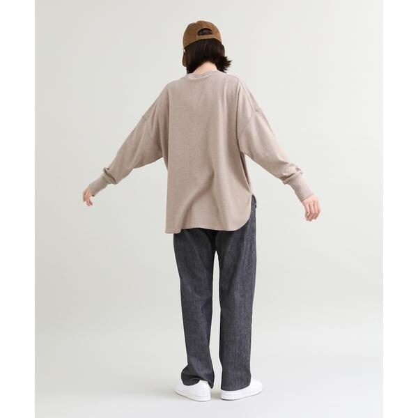 イッツインターナショナル（I．T．’S． international）/クルーネックニット《オーガニックエアーコットン》