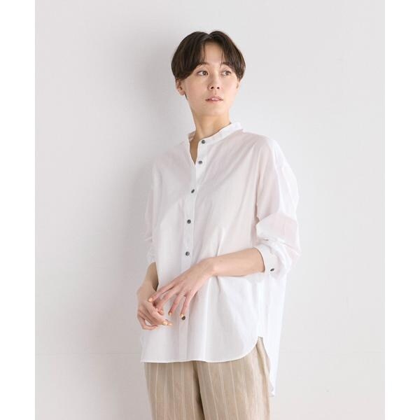 イッツインターナショナル（I．T．’S． international）/オーガニックコットンバンドカラーシャツ