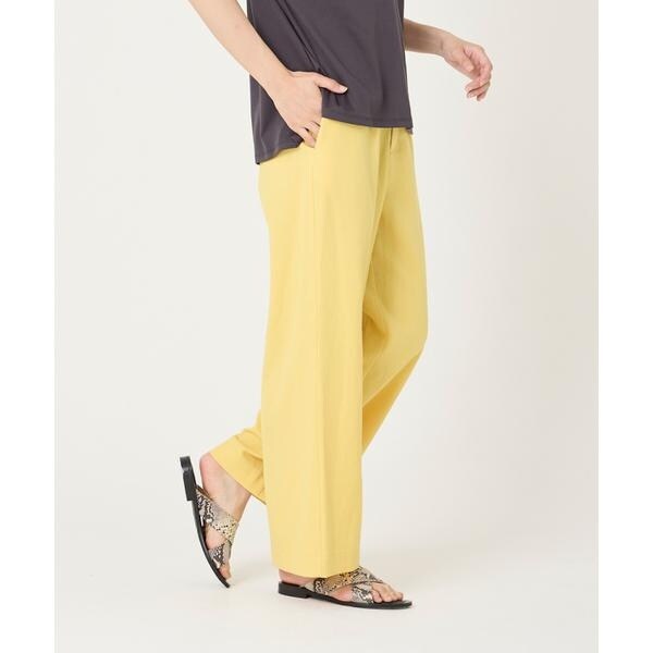 イッツインターナショナル（I．T．’S． international）/麻混ワンタックイージーパンツ