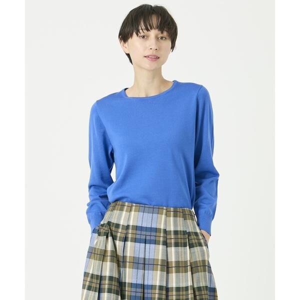 イッツインターナショナル（I．T．’S． international）/ウォッシャブルウールベーシッククルーネックニット《HARMONY》