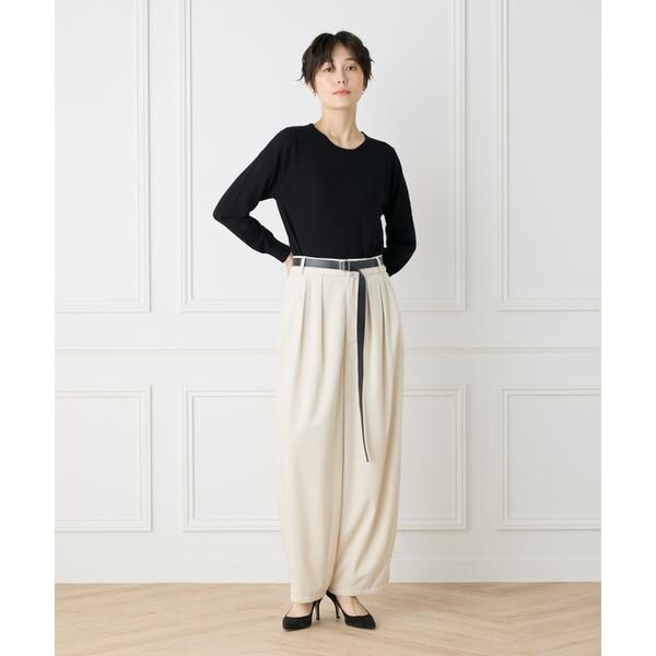 イッツインターナショナル（I．T．’S． international）/ウォッシャブルウールベーシッククルーネックニット《HARMONY》