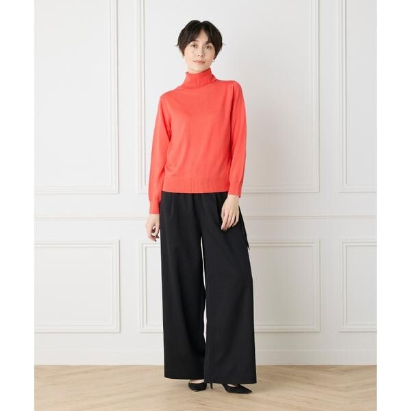 イッツインターナショナル（I．T．’S． international）/ウォッシャブルウールベーシックタートルネックニット《HARMONY》