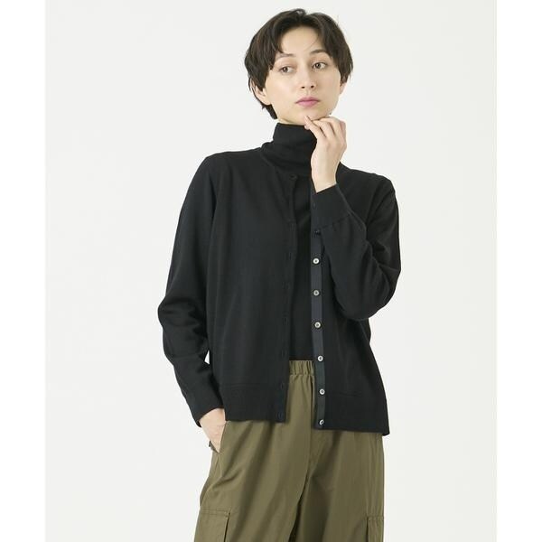 イッツインターナショナル（I．T．’S． international）/ウォッシャブルウールクルーネックカーディガン《HARMONY》