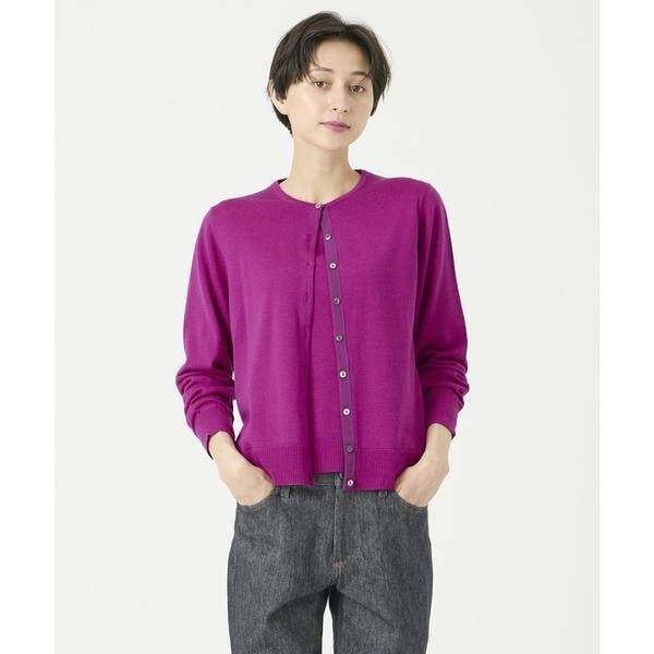 イッツインターナショナル（I．T．’S． international）/ウォッシャブルウールクルーネックカーディガン《HARMONY》