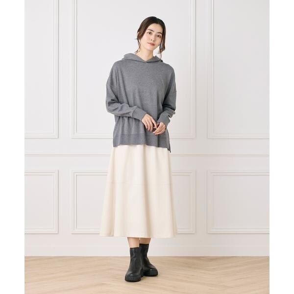 イッツインターナショナル（I．T．’S． international）/ニットパーカー《オーガニックエアーコットン》