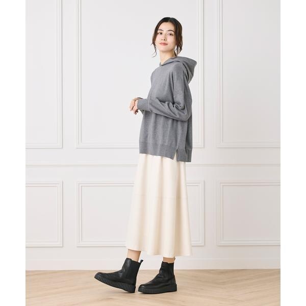 イッツインターナショナル（I．T．’S． international）/ニットパーカー《オーガニックエアーコットン》