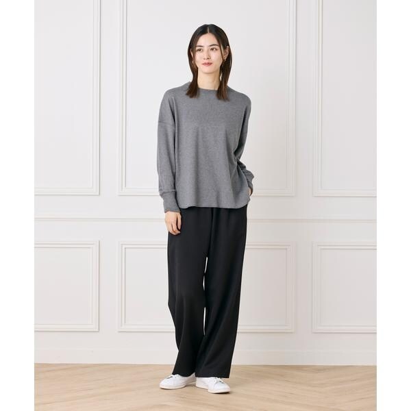 イッツインターナショナル（I．T．’S． international）/クルーネックニット《オーガニックエアーコットン》