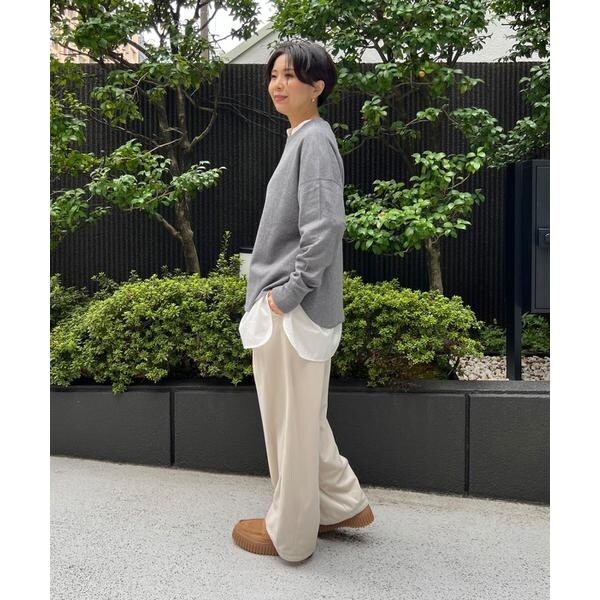 イッツインターナショナル（I．T．’S． international）/クルーネックニット《オーガニックエアーコットン》