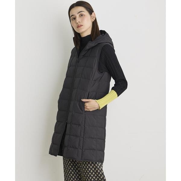 イッツインターナショナル（I．T．’S． international）/ロングフードダウンベスト《TAION &amp; LIMONTA EAST》