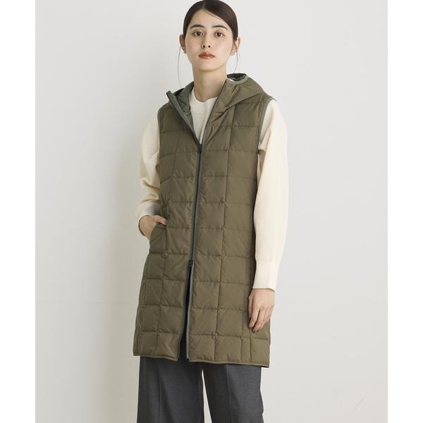 イッツインターナショナル（I．T．’S． international）/ロングフードダウンベスト《TAION &amp; LIMONTA EAST》