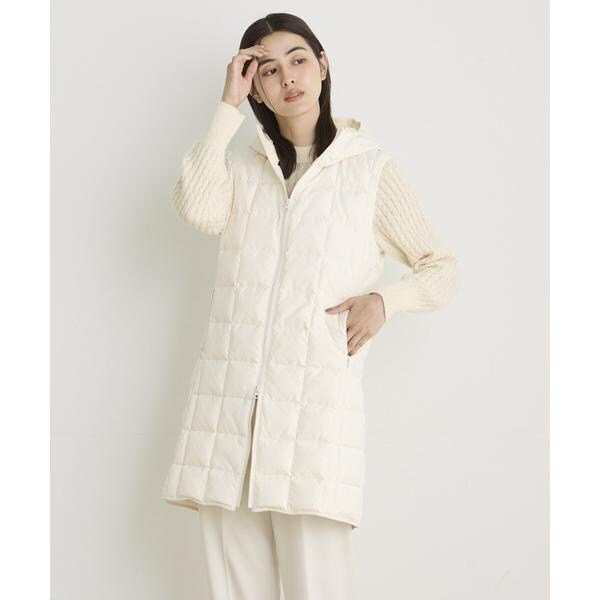 イッツインターナショナル（I．T．’S． international）/ロングフードダウンベスト《TAION &amp; LIMONTA EAST》