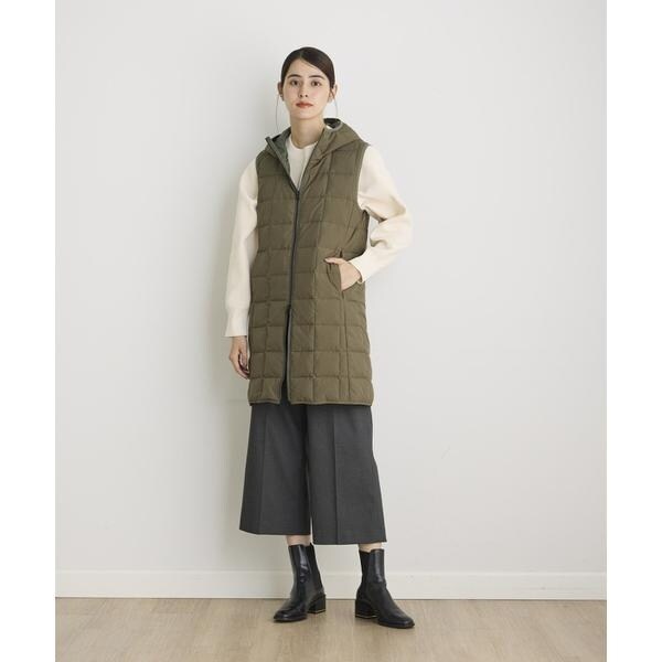 イッツインターナショナル（I．T．’S． international）/ロングフードダウンベスト《TAION &amp; LIMONTA EAST》