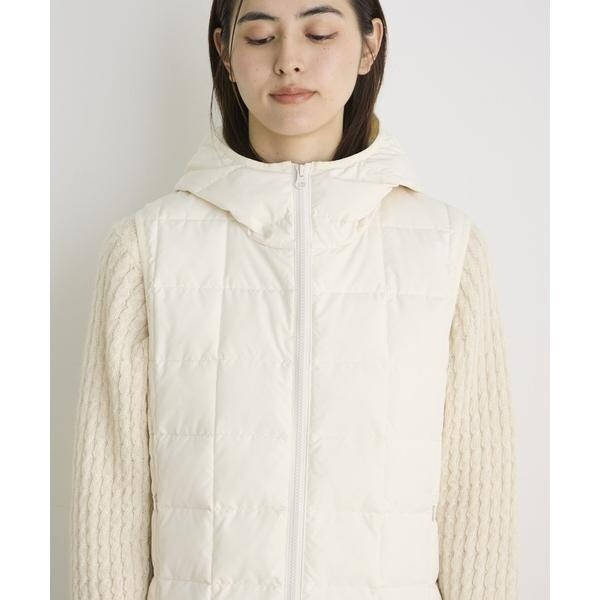 イッツインターナショナル（I．T．’S． international）/ロングフードダウンベスト《TAION &amp; LIMONTA EAST》