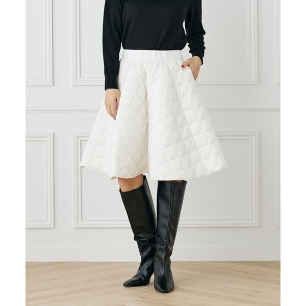 イッツインターナショナル（I．T．’S． international）/W LINE フレアダウンスカート《TAION》