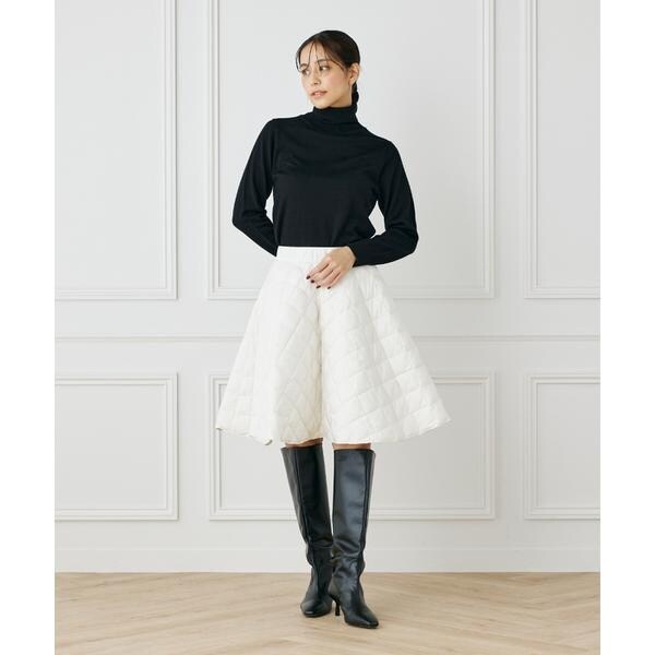 イッツインターナショナル（I．T．’S． international）/W LINE フレアダウンスカート《TAION》