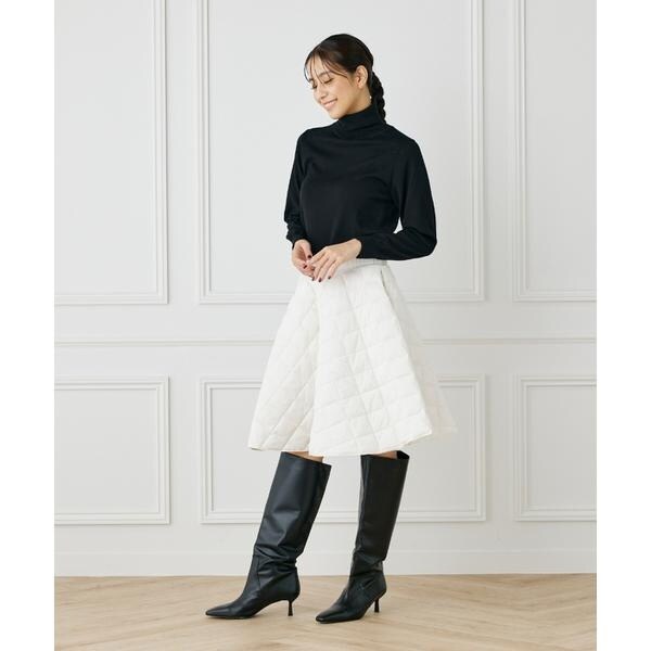 イッツインターナショナル（I．T．’S． international）/W LINE フレアダウンスカート《TAION》