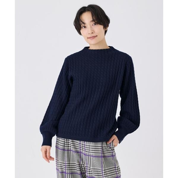 イッツインターナショナル（I．T．’S． international）/ケーブル柄モックネックニットの通販は