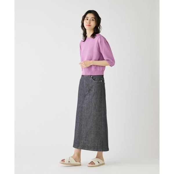 イッツインターナショナル（I．T．’S． international）/ポケットワークストレートスカート《SUVIN DENIM》
