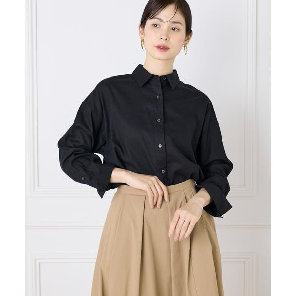 イッツインターナショナル（I．T．’S． international）/オーバーサイズリネンシャツ《FUDGE 7月号掲載商品》