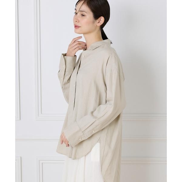 イッツインターナショナル（I．T．’S． international）/オーバーサイズリネンシャツ《FUDGE 7月号掲載商品》