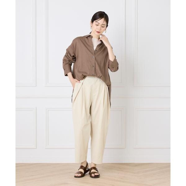 イッツインターナショナル（I．T．’S． international）/オーバーサイズリネンシャツ《FUDGE 7月号掲載商品》