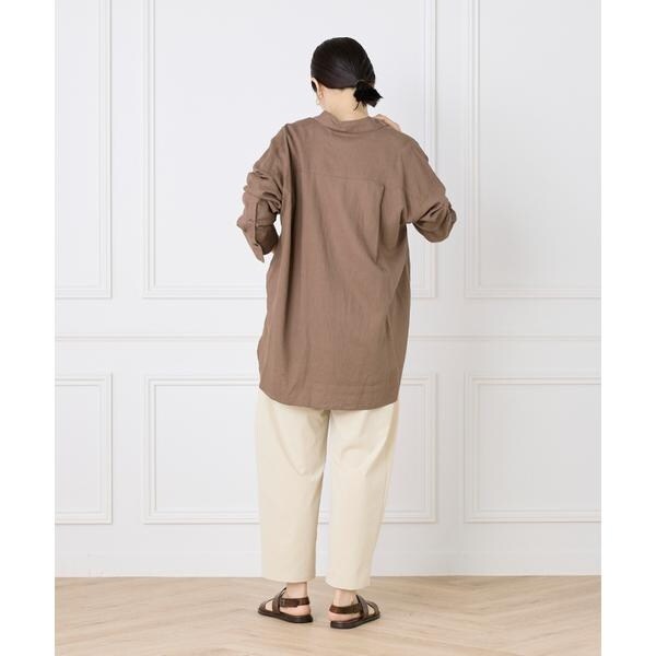 イッツインターナショナル（I．T．’S． international）/オーバーサイズリネンシャツ《FUDGE 7月号掲載商品》