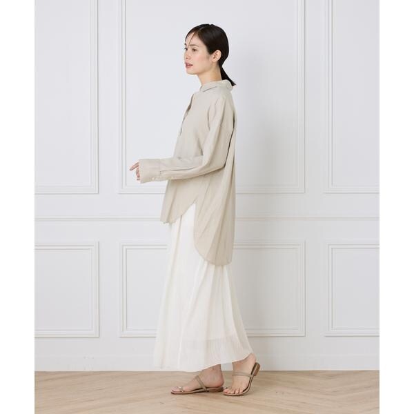 イッツインターナショナル（I．T．’S． international）/オーバーサイズリネンシャツ《FUDGE 7月号掲載商品》