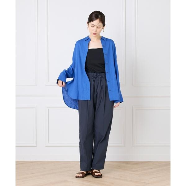 イッツインターナショナル（I．T．’S． international）/オーバーサイズリネンシャツ《FUDGE 7月号掲載商品》