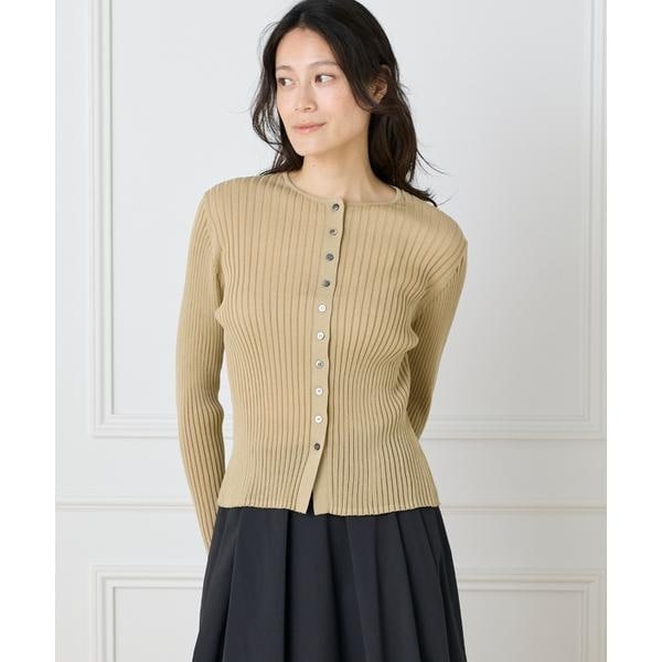 イッツインターナショナル（I．T．’S． international）/シアーリブカーディガン