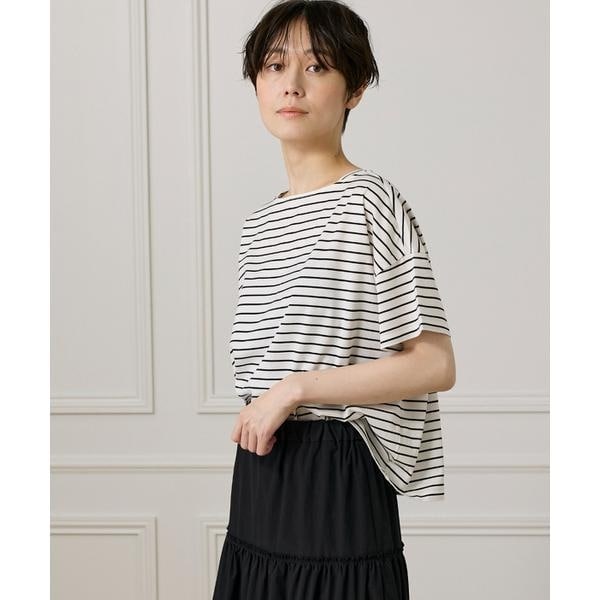 イッツインターナショナル（I．T．’S． international）/ボートネックボーダーカットソー