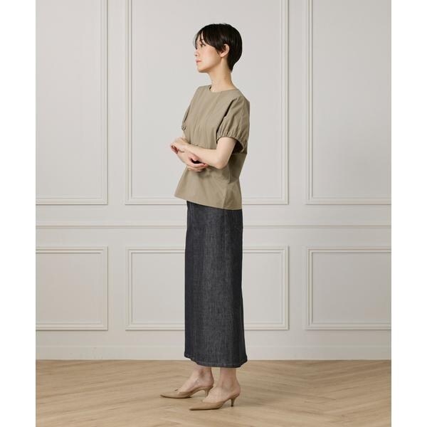 イッツインターナショナル（I．T．’S． international）/キャザースリーブブラウス《撥水加工》