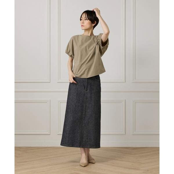 イッツインターナショナル（I．T．’S． international）/キャザースリーブブラウス《撥水加工》