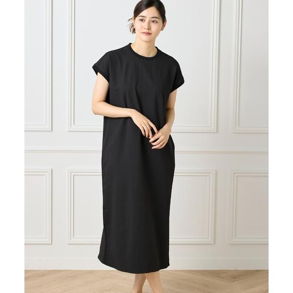 イッツインターナショナル（I．T．’S． international）/フレンチスリーブワンピース《グランサッカー》