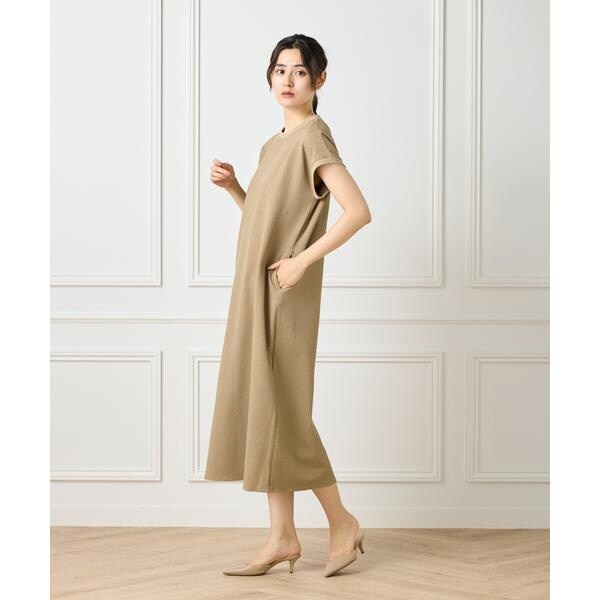 イッツインターナショナル（I．T．’S． international）/フレンチスリーブワンピース《グランサッカー》