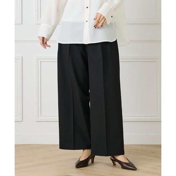 イッツインターナショナル（I．T．’S． international）/タックワイドパンツ《TRストレッチ》