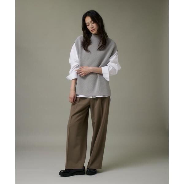 イッツインターナショナル（I．T．’S． international）/タックワイドパンツ《TRストレッチ》