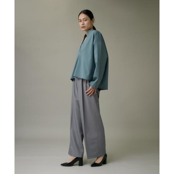 イッツインターナショナル（I．T．’S． international）/タックワイドパンツ《TRストレッチ》