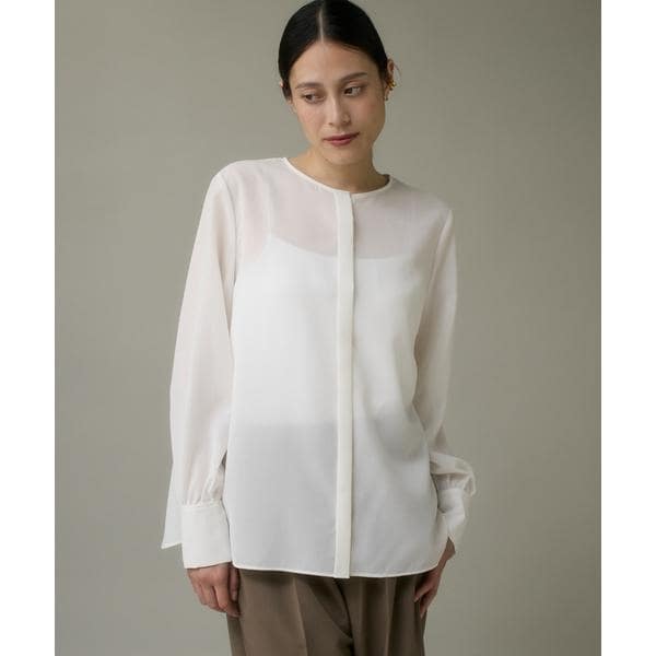 イッツインターナショナル（I．T．’S． international）/シアーノーカラーブラウス