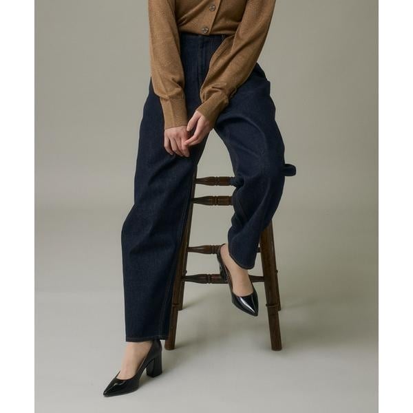 イッツインターナショナル（I．T．’S． international）/反応染デニムバレルレッグパンツ