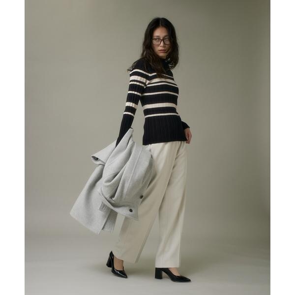 イッツインターナショナル（I．T．’S． international）/変則リブハイネックプルオーバー《SMART CLEAN》