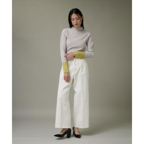 イッツインターナショナル（I．T．’S． international）/変則リブハイネックプルオーバー《SMART CLEAN》