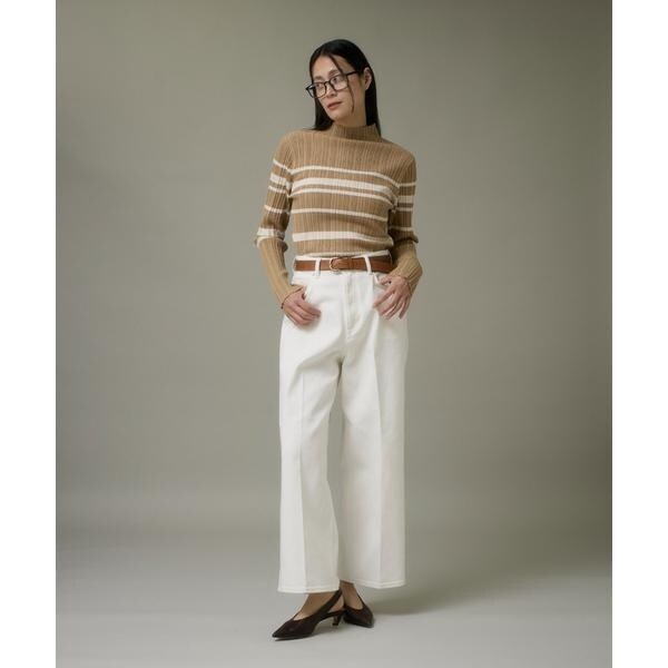 イッツインターナショナル（I．T．’S． international）/変則リブハイネックプルオーバー《SMART CLEAN》